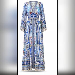 Camilla Floral Blue Maxi Dress